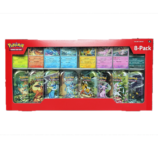 2025 Pokémon Prismatic Evolutions Mini Tins 8-Pack